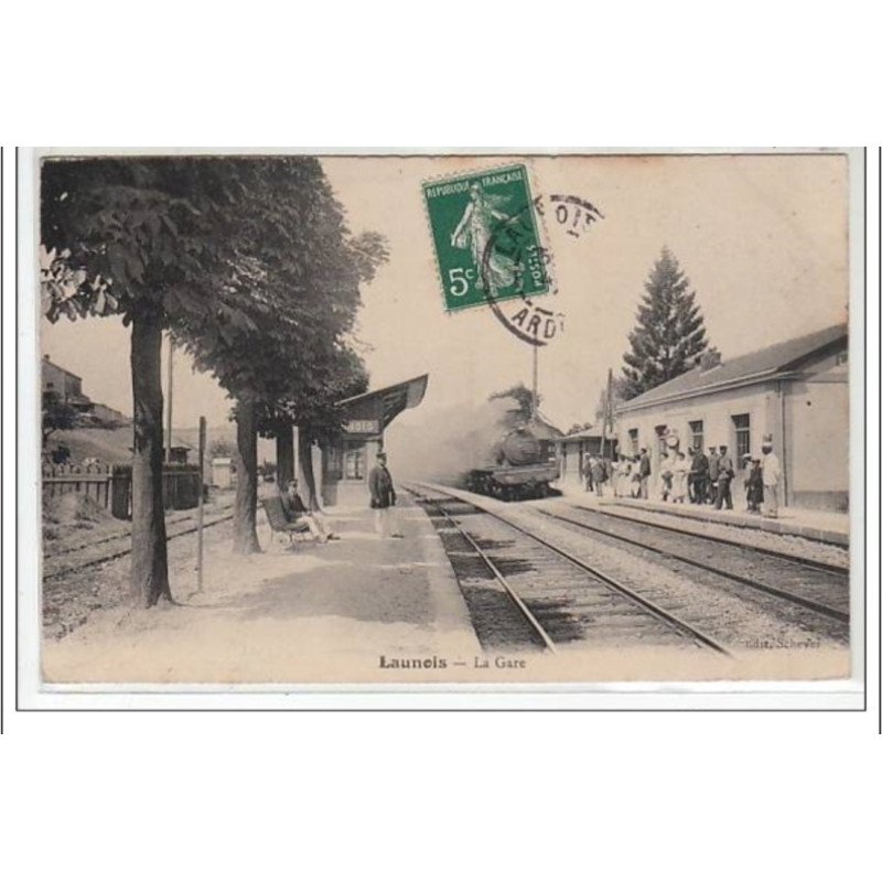LAUNOIS : la gare - TRAIN - très bon état