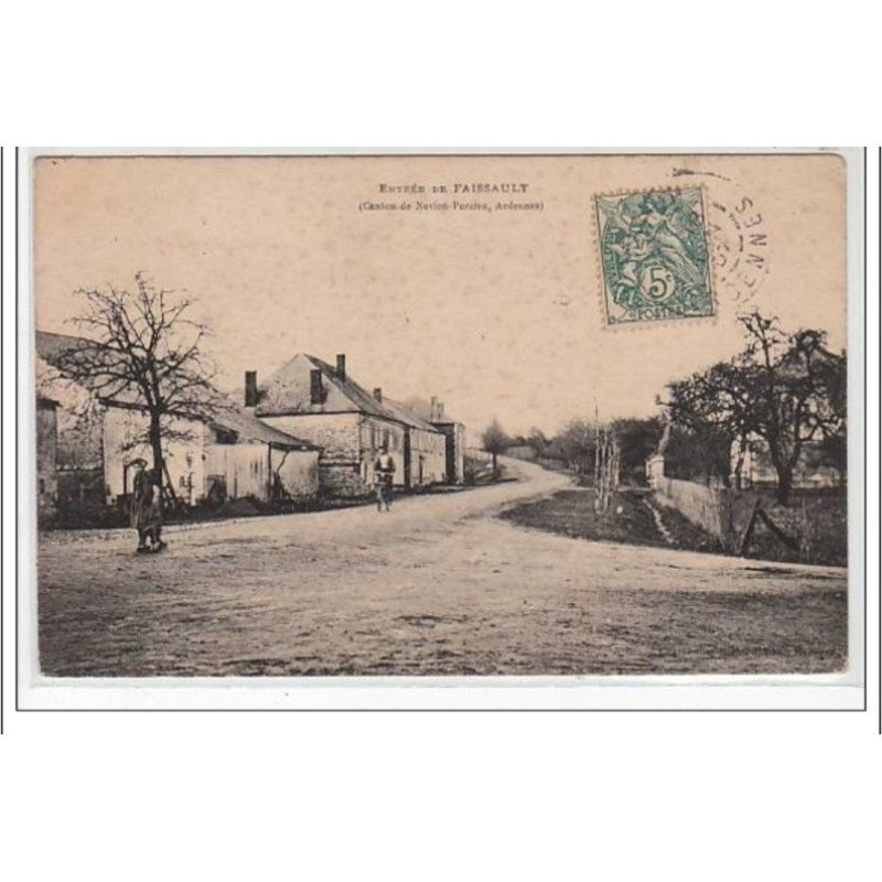 FAISSAULT : entrée de Faissault (canton de Novion Porcien, Ardennes) - très bon état