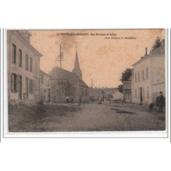 LA-NEUVILLE-LES-WASSIGNY : rue Warneau et l'église - état (sale)