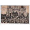 NEUVIZY : Fédération des Oeuvres de Jeunes Filles des Ardennes - 8 août 1920 - église et la foule - très bon état