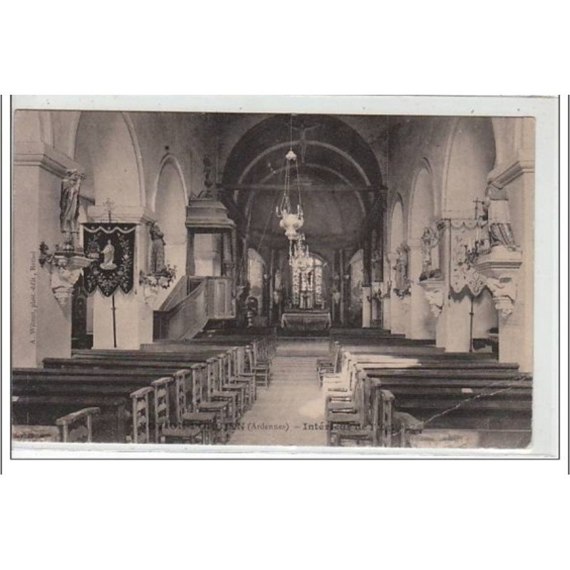 NOVION-PORCIEN : intérieur de l'église - état