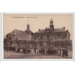 NOVION-PORCIEN : l'église et la mairie - très bon état