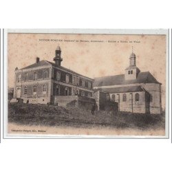 NOVION-PORCIEN : l'église et hôtel de ville - état