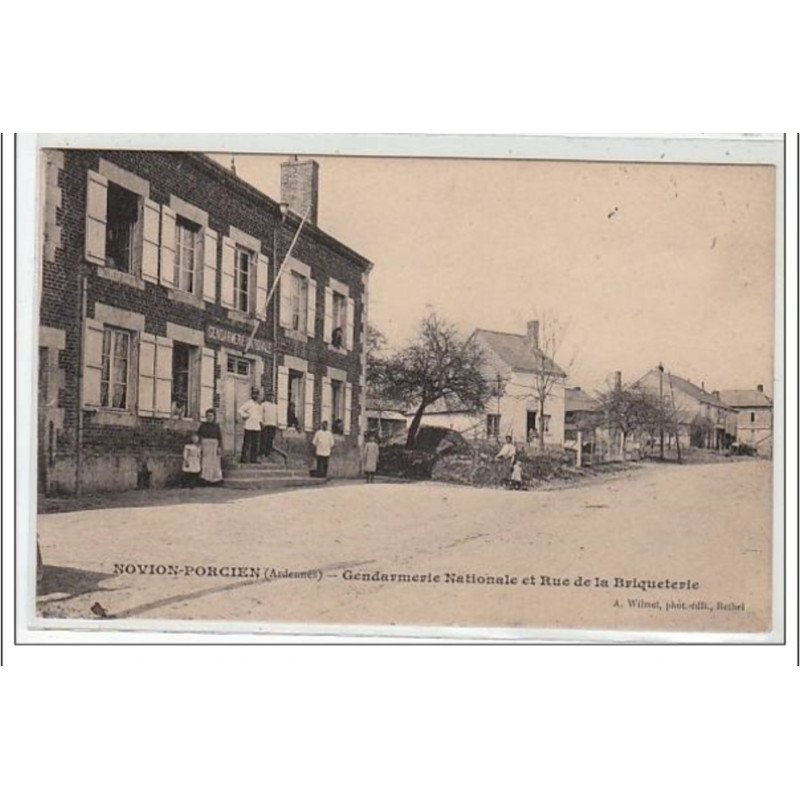 NOVION-PORCIEN : gendarmerie nationale et rue de la Briqueterie - très bon état