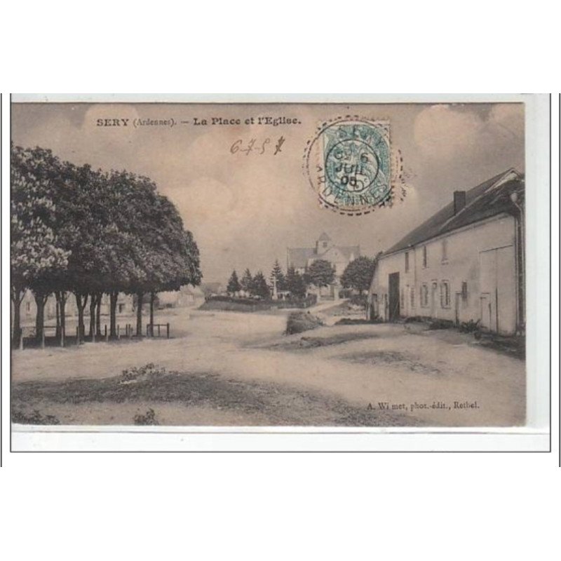 SERY : la place et l'église - état