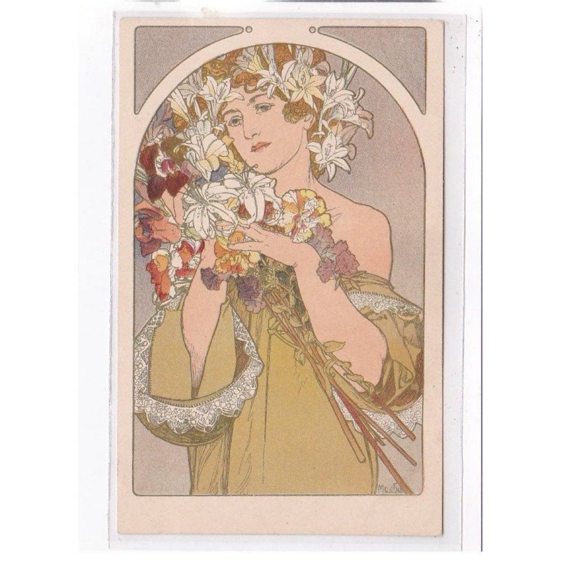 MUCHA Alphons : les fleurs - très bon état