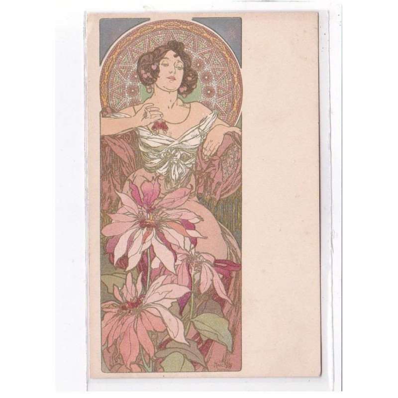 MUCHA Alphons : les pierres précieuses : rubis -  état (un petit pli d'angle)