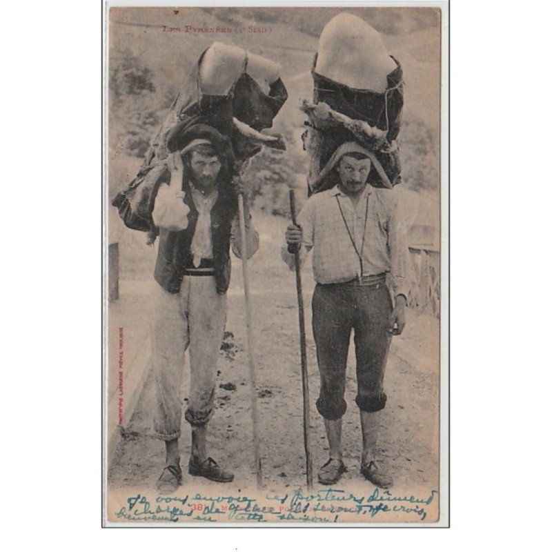 LES PYRENEES : montagnards porteurs de glace - bon état