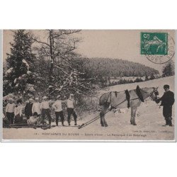 MONTAGNES DU DOUBS : la remorque d'un bobsleigh - très bon état