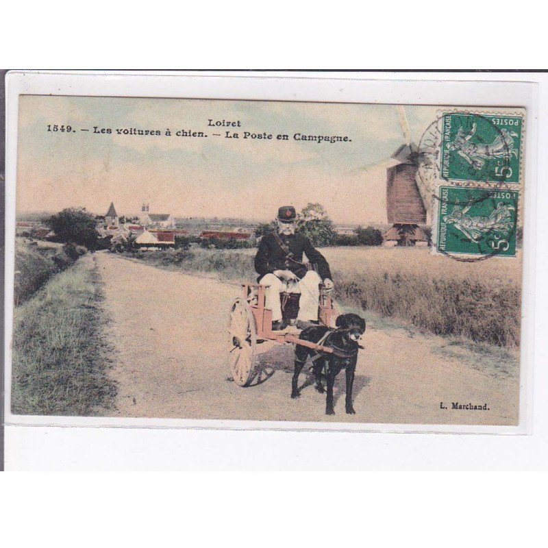 Les voitures à chien - La poste en campagne - très bon état