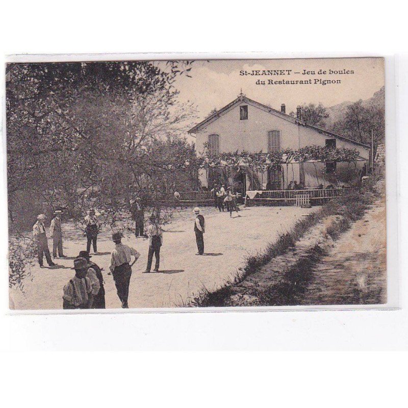 ST JEANNET - Jeu de boules du restaurant Pignon - état