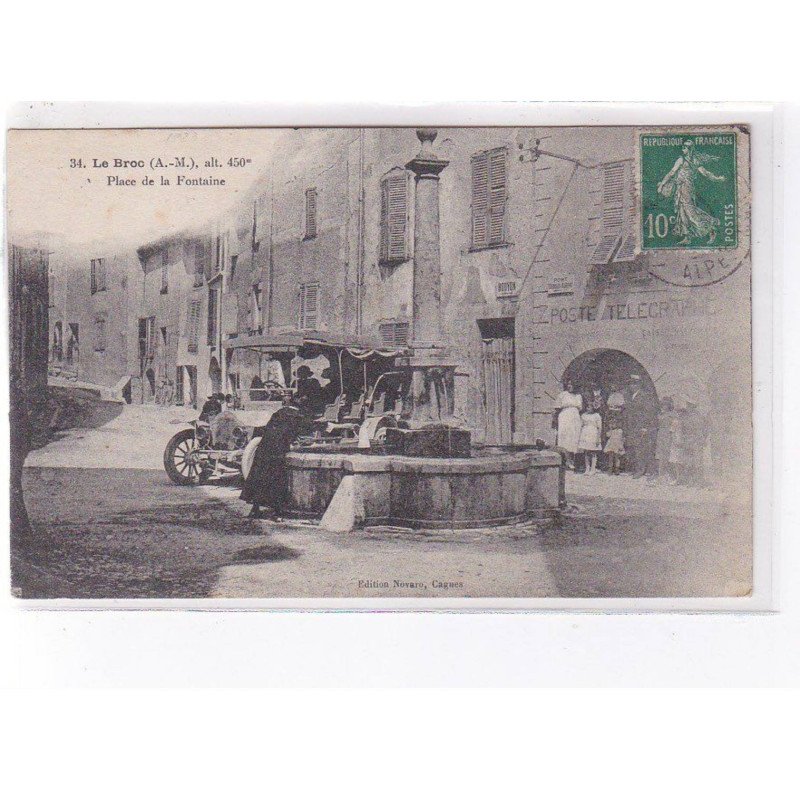 LE BROC - Place de la Fontaine - autobus - poste - très bon état