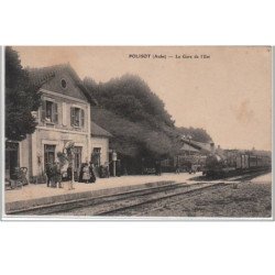 POLISOT : la gare - bon état ( une tache au verso)