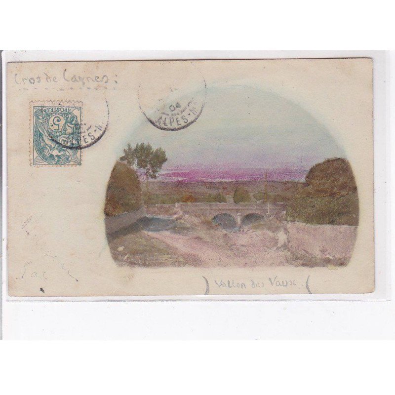 CROS DE CAGNE : carte photo du Vallon des Vaux - très bon état