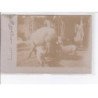 VIVIERS - carte-photo - cochons - intérieur de ferme - très bon état