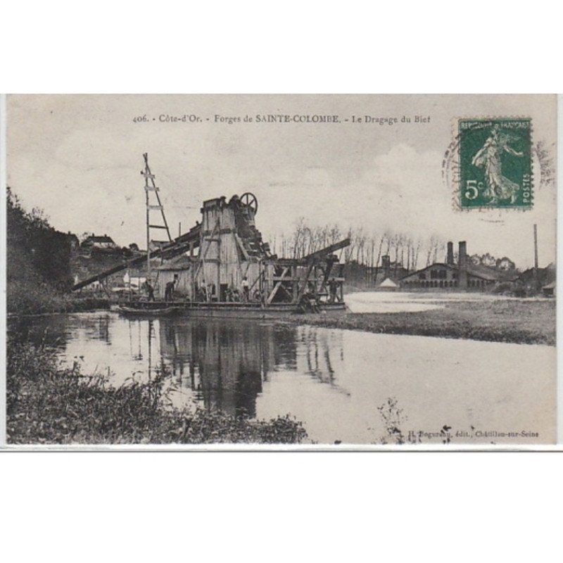 SAINTE COLOMBE SUR SEINE : la forge - le dragage du Bief - très bon état
