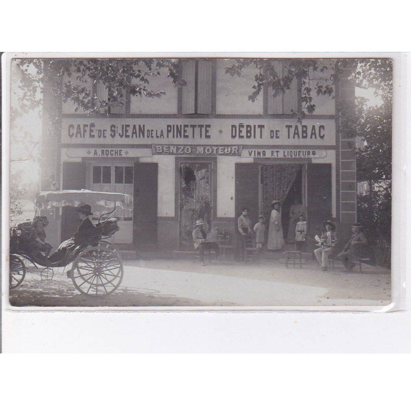 AIX EN PROVENCE - Carte - Photo - Café de Saint jean de la Pinette - état