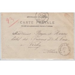 ROSCOFF : carte photo de la plage vers 1901 - très bon état