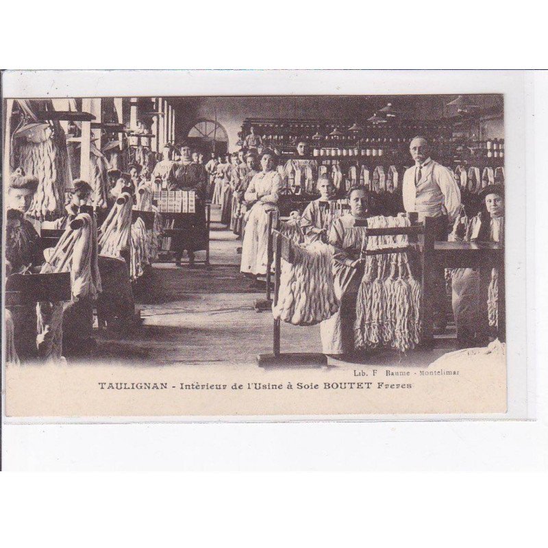 TAULIGNAN - Intérieur de l'usine à soie Boutet Frères - très bon état