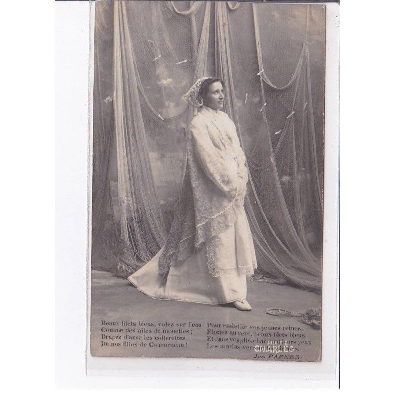 CONCARNEAU - Charles, Photographe - beaux filets bleus, volez sur l'eau - Très bon état