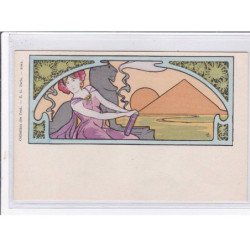 COLLECTION DES CENT : illustrée par KOSA (Egypte - femme devant une pyramide au soleil couchant) -  très bon état