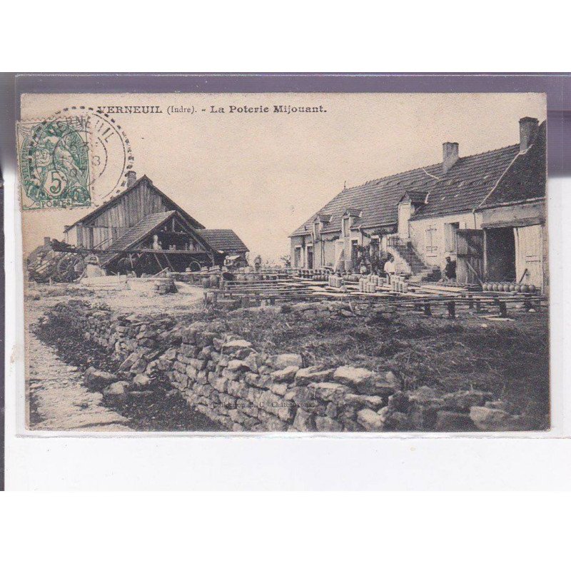 VERNEUIL - La poterie Mijouant - Cachet perlé - Très bon état