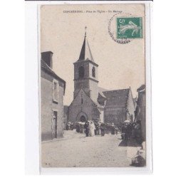 CONCREMIERS - Place de l'Eglise - Un Mariage - état