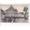 ECUEILLE - Les troupes massées Place de la Mairie - Grandes manoeuvres du centre 1908 - Très bon état