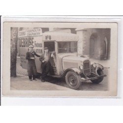 LA PLAINE SAINT DENIS : carte photo du camion de livraison de la distillerie DEBRISE frères - très bon état