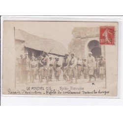 LE PONCHEL : lot de 3 cartes photo de militaires (spahis marocains) en 1915 - bon état général