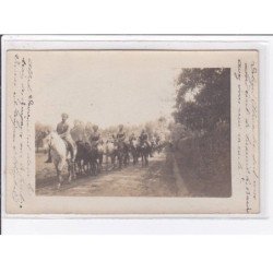 LE PONCHEL : lot de 3 cartes photo de militaires (spahis marocains) en 1915 - bon état général