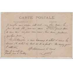 QUIMPER : carte photo d'une remise de médailles militaires le 14 juillet 1910 - très bon état