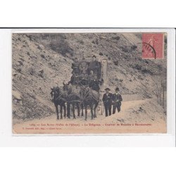VALLEE DE L'UBAYE - la diligence - courrier de Prunière à Barcelonnette - autobus - état