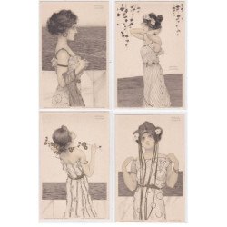 KIRCHNER Raphaël : série complète de 12 carte postales (D-30) - très bon état