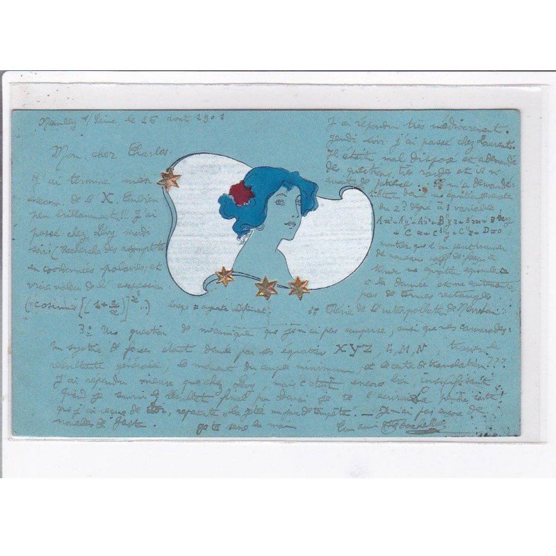 KIRCHNER Raphaël ? :  "carte postale gaufrée" - bon état