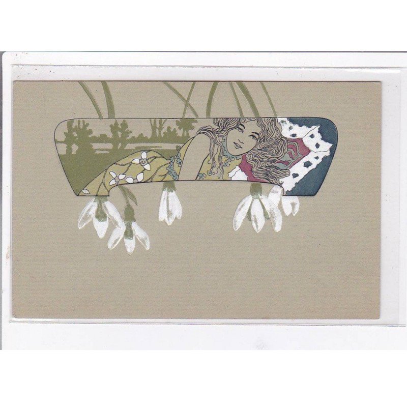 KIRCHNER Raphaël ? :  "carte postale gaufrée" - très bon état