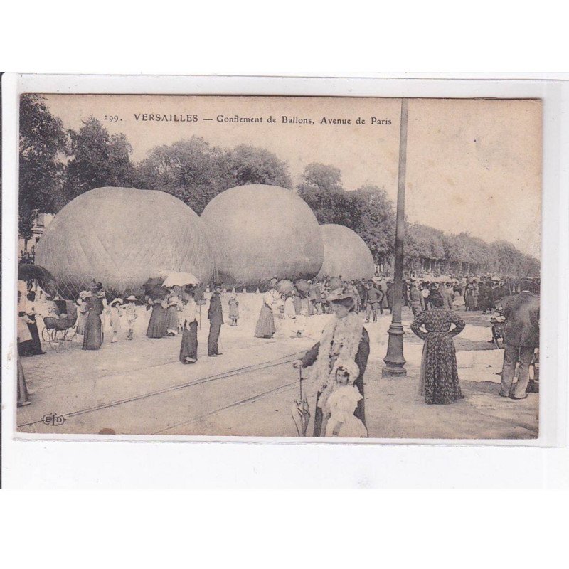 VERSAILLES - Gonflement de ballons, avenue de Paris - état