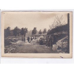SOUCHEZ - carte - photo - Chemin creux de Carency  - Militaire - très bon état -