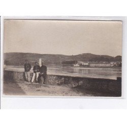 Vallée du Rhône - carte-photo de militaires - hommes en uniformes - Très bon état