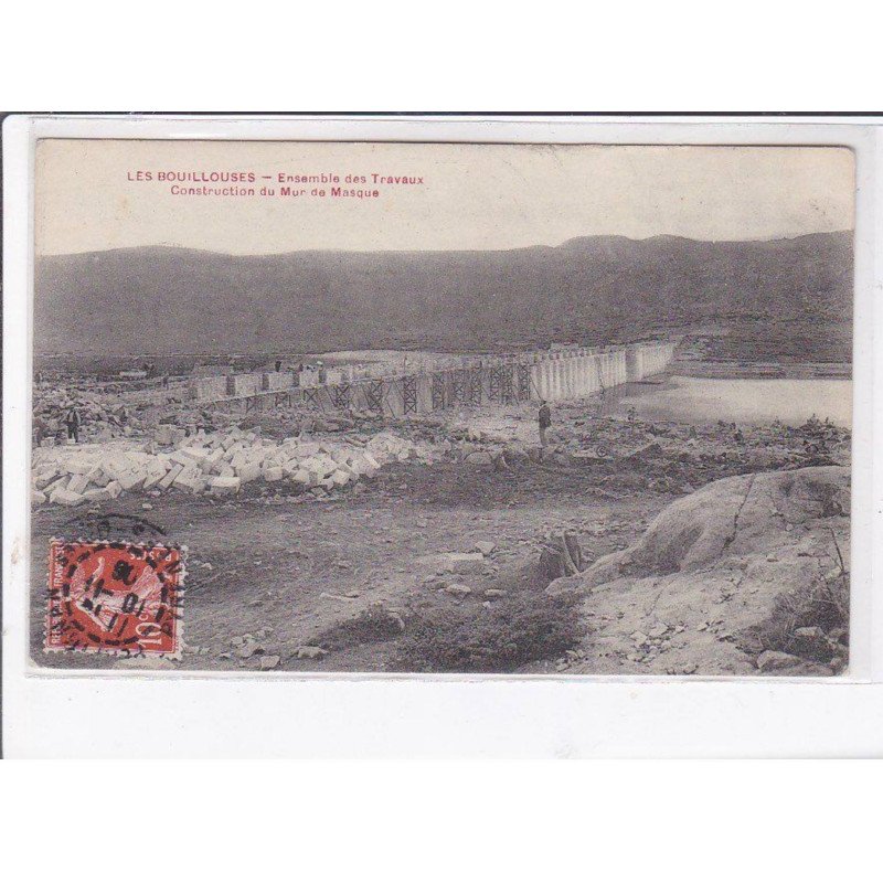 LES BOUILLOUSES - Ensembles des travaux - Construction du mur de Masque - Très bon état