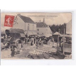 SAINT CHRISTOPHE EN BRIONNAIS - Sur le marché Forain - Très bon état