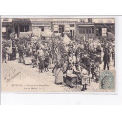 BETHUNE - un coin de la Grand'Place - Jour de marché - très bon état