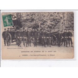OISSEL - Concours de Pompes du 15 Août 1914 - les Sapeurs Pompiers - Le départ - état