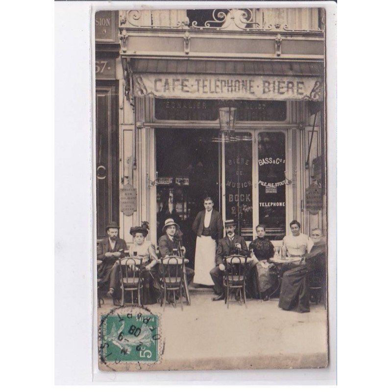 PARIS - Café Echalier - carte - photo ( vins au 157 rue St Honoré)  - Très bon état