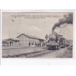 GOUTTIERES - La Gare - Départ de voitures pour Gouttières - Les quatre routes, La Celette, Pionsat... - Très bon état