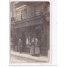 PARIS - carte - photo - Rue Leon - Bois, charbon, vins, liqueurs - état