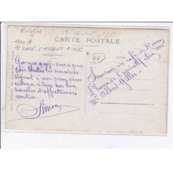 DIEPPE :  carte - photo - Café d'Albert Gilles - Très bon état