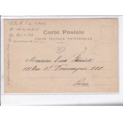 PARIS - carte - photo - 2 CPA - Automobile - policier - Contravention - Très bon état