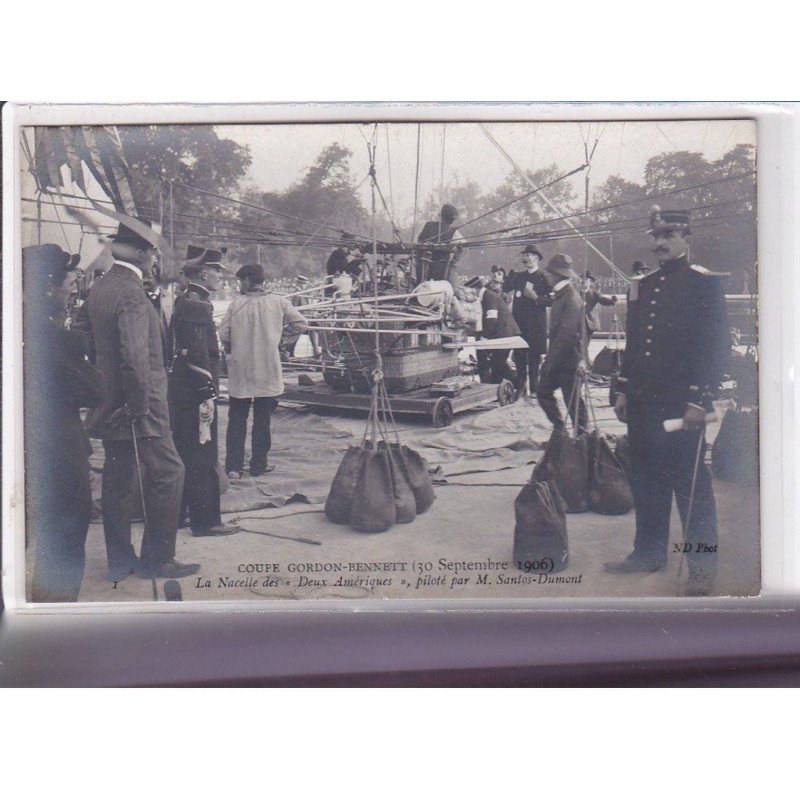 PARIS - Coupe Gordon-Bennett - 30 septembre 1906 - La Nacelle des deux Amériques - Très bon état