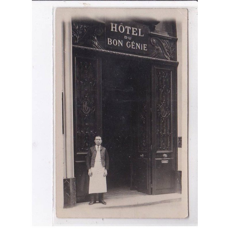 PARIS - carte - photo - Hôtel du bon Génie - 9 rue de la Douane - Place de la République - état